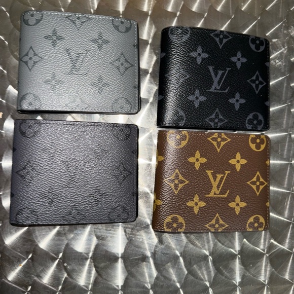 Louis Vuitton Monogram Wallet Collection - Black, Gray, Brown - Picture 1 of 16